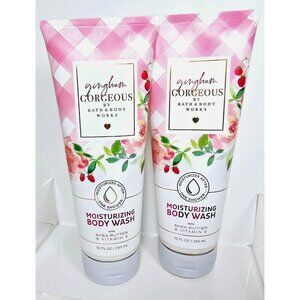 2 GINGHAM GORGEOUS Bath & Body Works Moisturizing Body Wash 10oz NEW